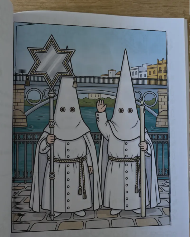 Lámina coloreada de la hermandad de La Estrella
