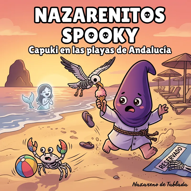 Portada: Nazarenitos Spooky, Capuki en las playas de Andalucía
